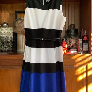 Marc New  York by Andrew Marc belted dress‎ . Worn once. Great condition.